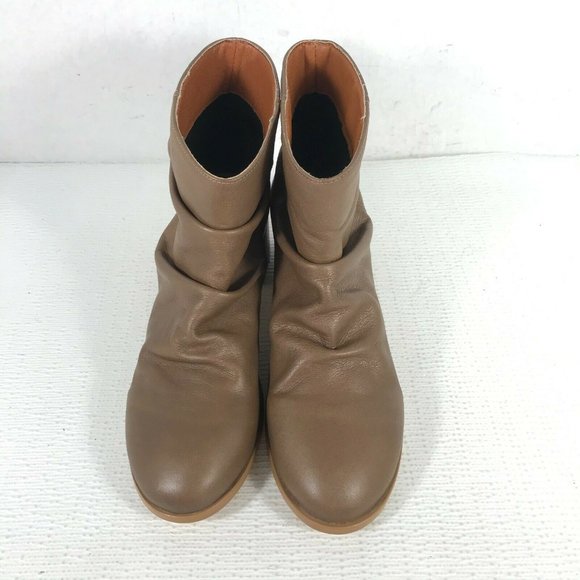 Anthropologie Womens Maia Brown Pull On Boots 8.5 - Picture 4 of 10
